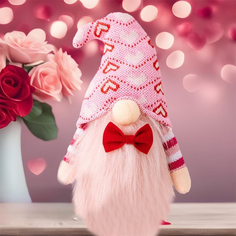 Valentine's Day Gnomes Plush Decors,Mr and Mrs Tomte Swedish Gnome Home Table Gnomes Ornaments Valentine's Day Presents