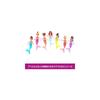 Mattel Disney Princess Ariel Storybook Set with 7 Mini Dolls and Dress-Up Accessories for Pretend Play Ages 3+
