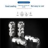 Stainless Steel Double Ferrule Straight Union Connector