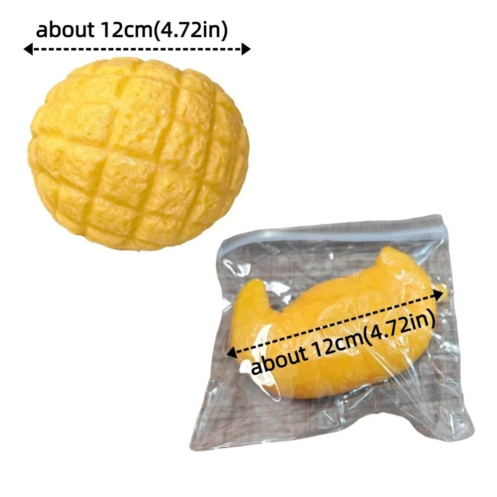 Sound Effects Crackling Food Squishy Toy Soft TPR Fidget Toy Croissant Pinch Children's Gifts