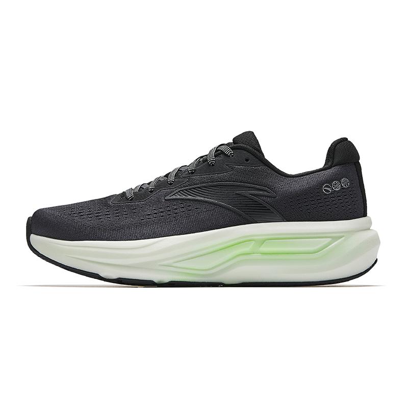 Anta Creative 6 Lightweight Comfortable Shock Absorption Rebound Low-Top Casual Running Shoes Men Sneakers Basic-Black 112535555-5