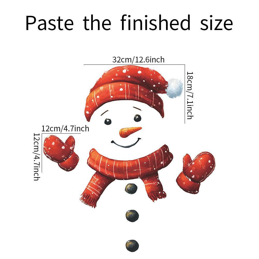 

Мультфильм Забавный Рождественский Снеговик Красный Шарф Наклейка На Холодильник Украшение Дома Наклейка На Стену 35*44cm/fun-f340 914