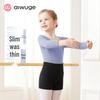 Girls' Breathable Cotton Long-Sleeve Ballet Dance Top