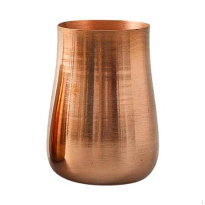 Barrel Shaped Metal Water Cup Cold Drink Lightweight Anti-scald Multi-use Practical Teacup