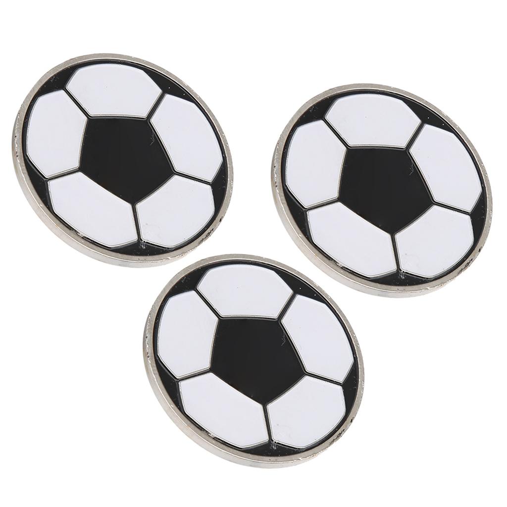 3pcs Portable Football Training Match Referee Flip Coin Soccer Pick Side Toss Coin Tool
