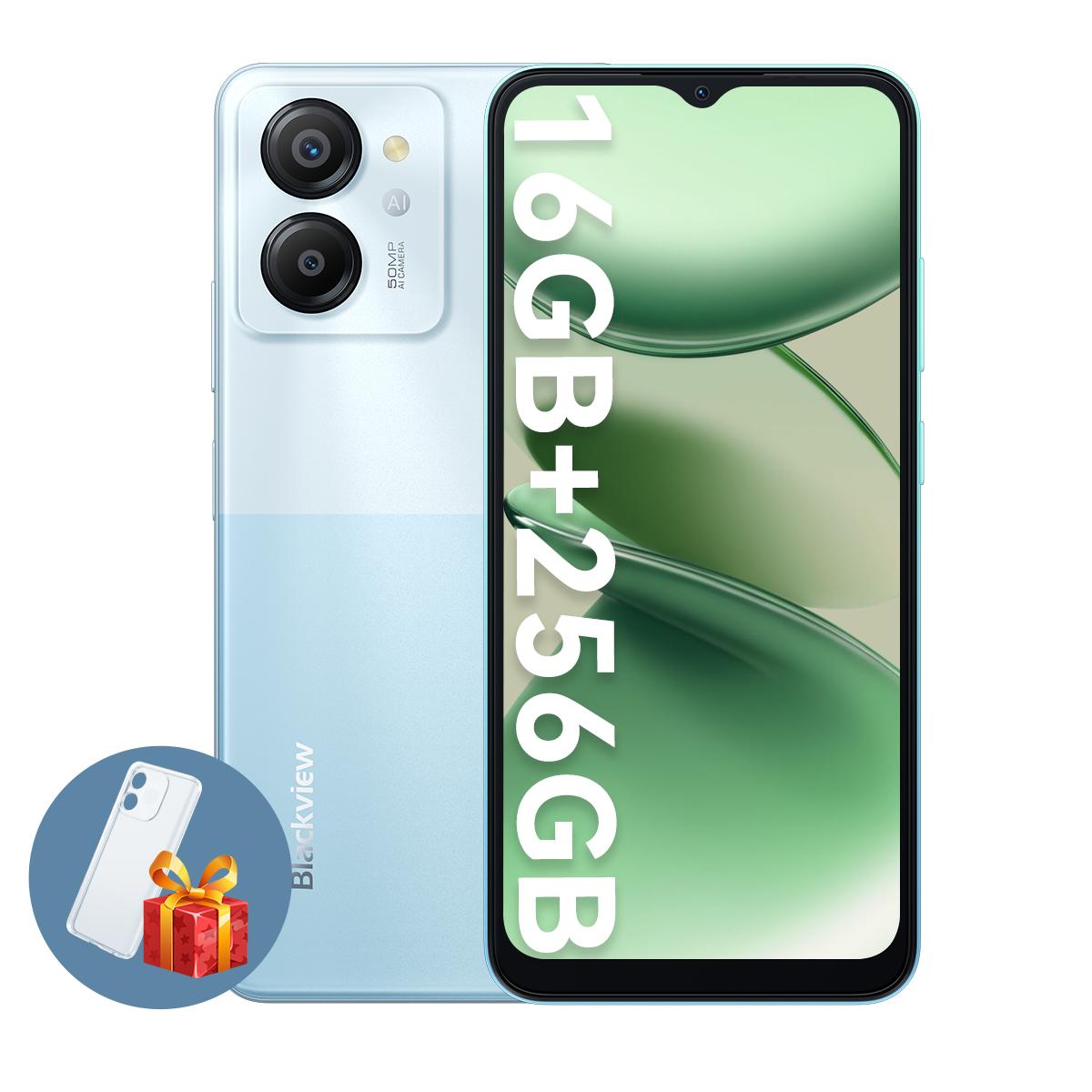 

Blackview COLOR 8 Смартфон Android13 Мобильный телефон 8 ГБ/256 ГБ 6,78-дюймовый 2,4K дисплей 50 МП Мобильный телефон синий