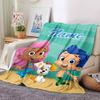 Customizable Bubble Guppies Throw Blanket – Personalized Name, All-Season Cozy Snug Blanket, Machine Washable, Personalized Blanket