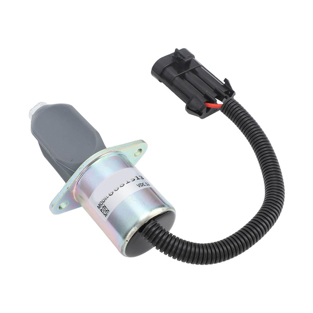 Elektromagnet vypínání paliva 6681513 DC 12V Náhradní elektromagnet zastavení paliva pro Bobcat Loade A220 450 453