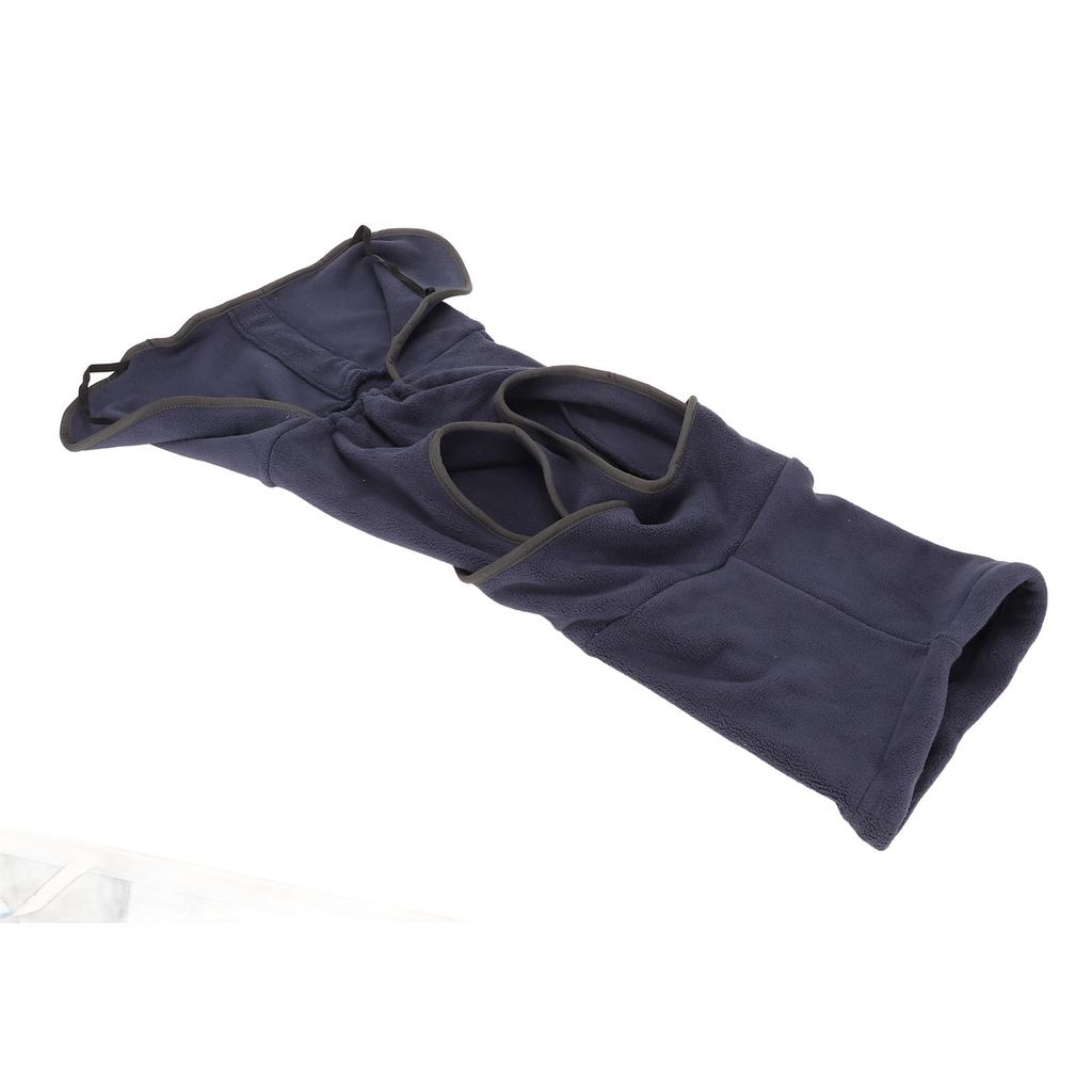 Hunde Winterjacke Warm Verdickend Hochelastisch Bequem Warmer Hundemantel für Kaltes Wetter Marineblau