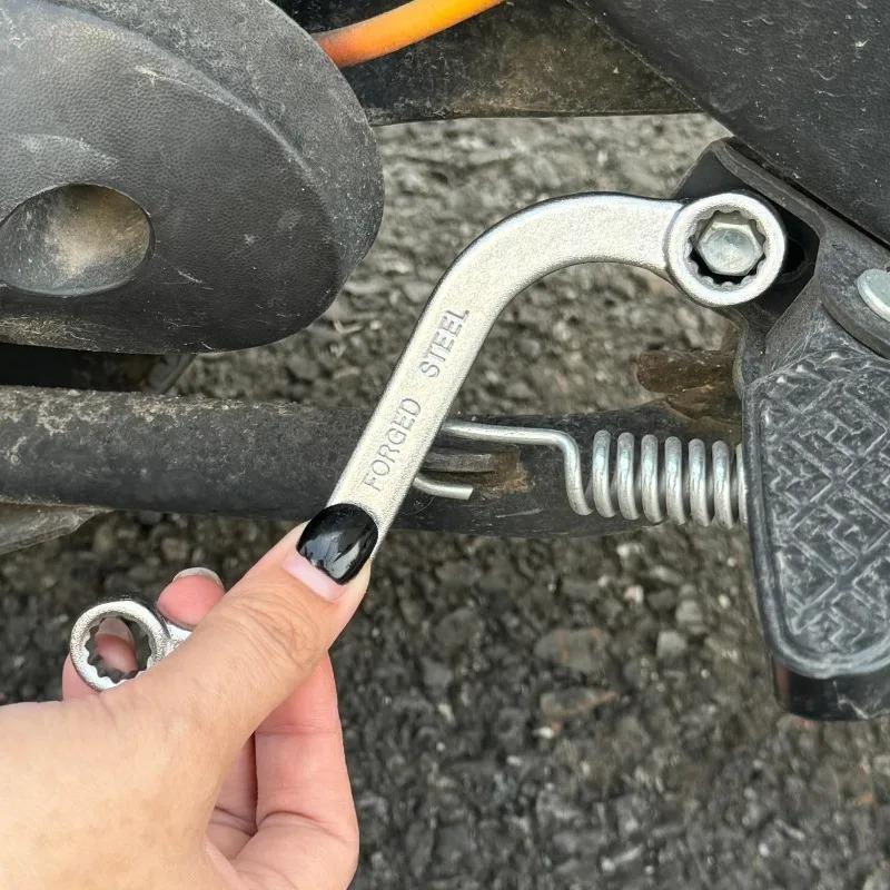 Double Head Shaped Wrench S-type Fixed Head Allen Wrench Dual Direction Home Auto Repair Machine Fastener Hand Repair Tools
