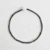 Black Spinel & Pearl Bracelet