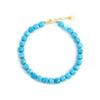 Bracelet - Luxenter - Wasa - Argent 925 - finition or jaune 18k - Turquoise