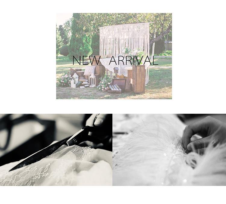 One-word shoulder light wedding dress   summer new bridal wedding dress skirt French main yarn trailing satin door yarn