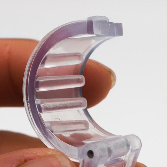 Hair Claw Transparent Plastic Hair Clip Anti-slip Teeth Adjustable Buckle Design Lightweight Invisible Hair Holder Hair Accessories