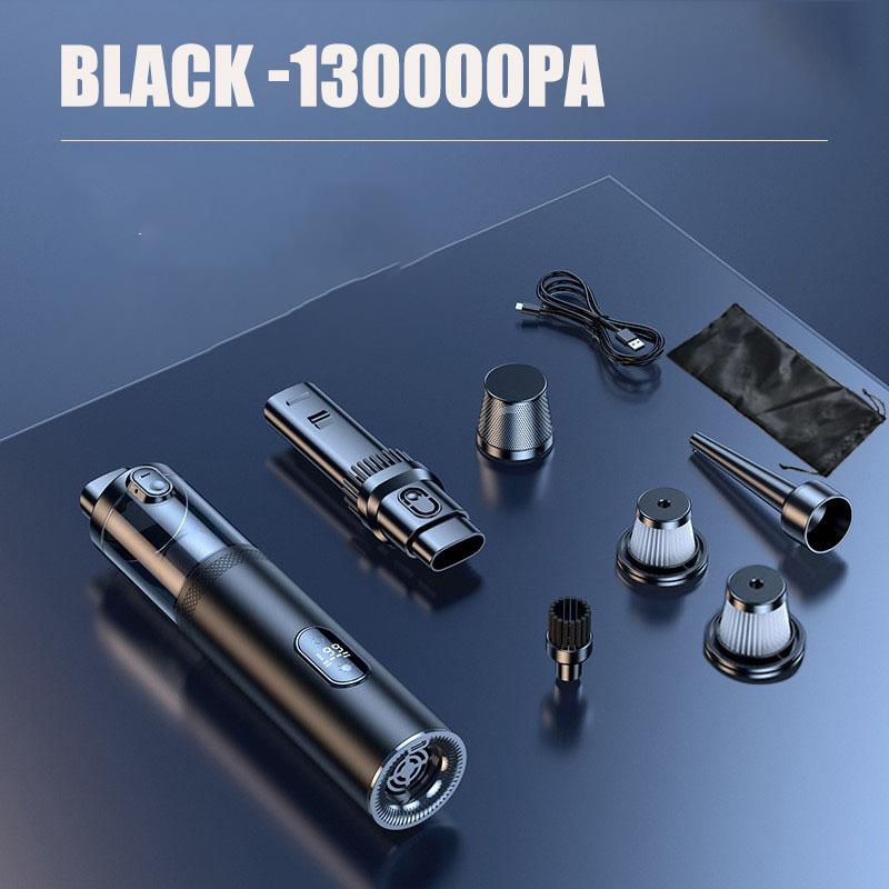 

Беспроводной автомобильный пылесос 13000 Па Бесщеточный двигатель Мощный ручной Пылесос для чистки дивана Ковра Клавиатуры Бытовые чистящие инструменты чёрный