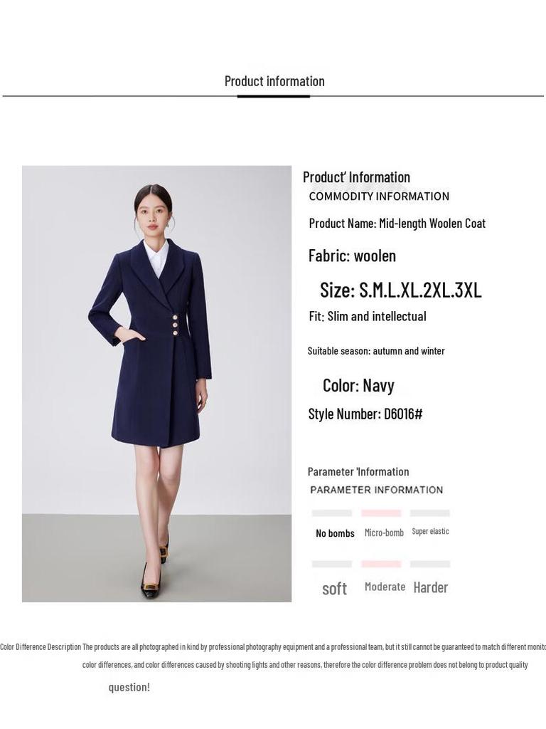 Women's Professional Padded Woolen Coat