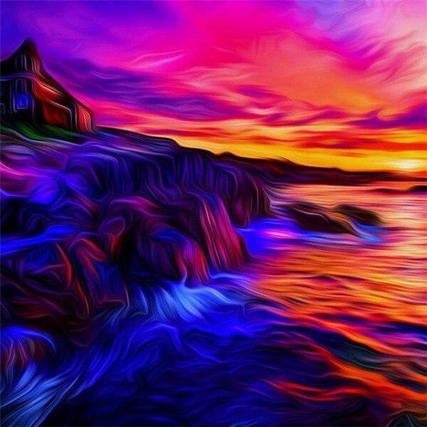 Diamond Painting Kit Flower Landscape 5D DIY Diamond Embroidery Sale Dandelion Pictures Of Rhinestones Handicraft