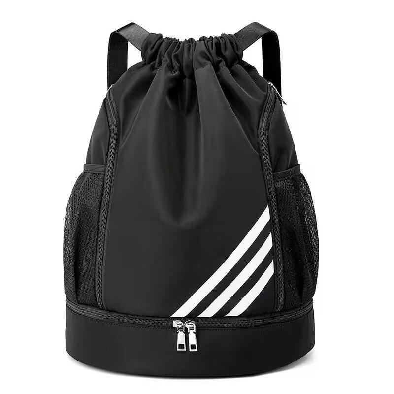 2024 Hot Style Drawstring Backpack with Large Capacity, Lightweight Design for Swimming, Travel, Basketball - Dry and Wet Separation