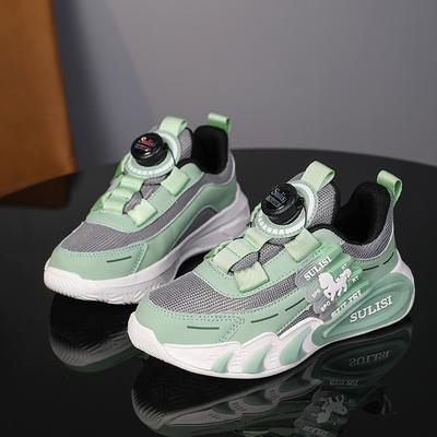 Classmates Boys Shoes Spring and Autumn Wear-resistant Shoes Mesh Breathable Middle and Older Boys Button Children's Sneakers