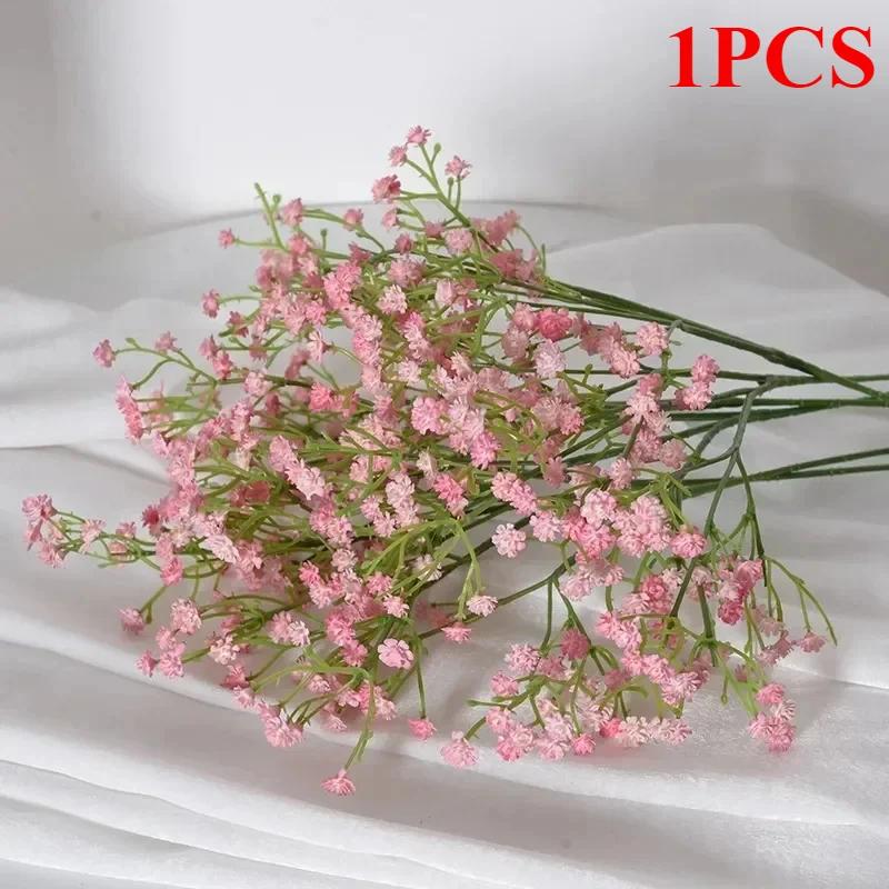 1pcs Artificial Flowers Baby Breath Flower Fake Gypsophila for Wedding Party Home Decoration Floral Bouquets DIY Accessories
