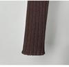 Elegant Slim-Fit Long-Sleeve Korean Knit Dress for Women