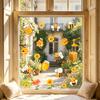 Spring Summer Bee Window Clings Honey Bee Static Glass Stickers Sunflower Honeypot Bee Removable Decals for Home Party Shop Glass Decor