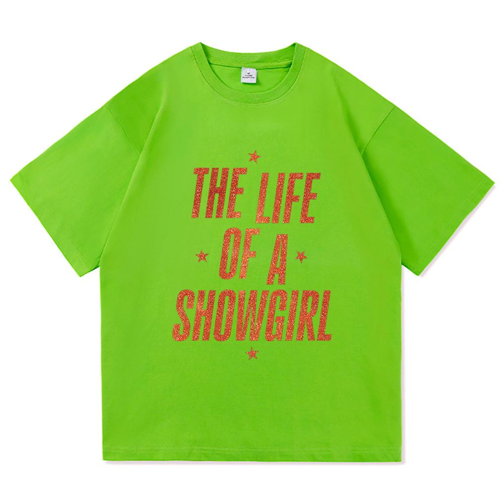 New Album The Life of A Showgirl T Shirt Fashion UnisexWomen Aesthetic TS TShirt Unisex High Quality Vintage Cotton Tees Shirts