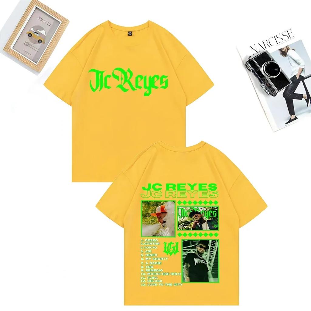 Rapper Jc Reyes Nacer De Nuevo Vintage T Shirt Men Women Hot Fashion Oversized 100% Cotton Clothing Short Sleeve Unisex T-shirts