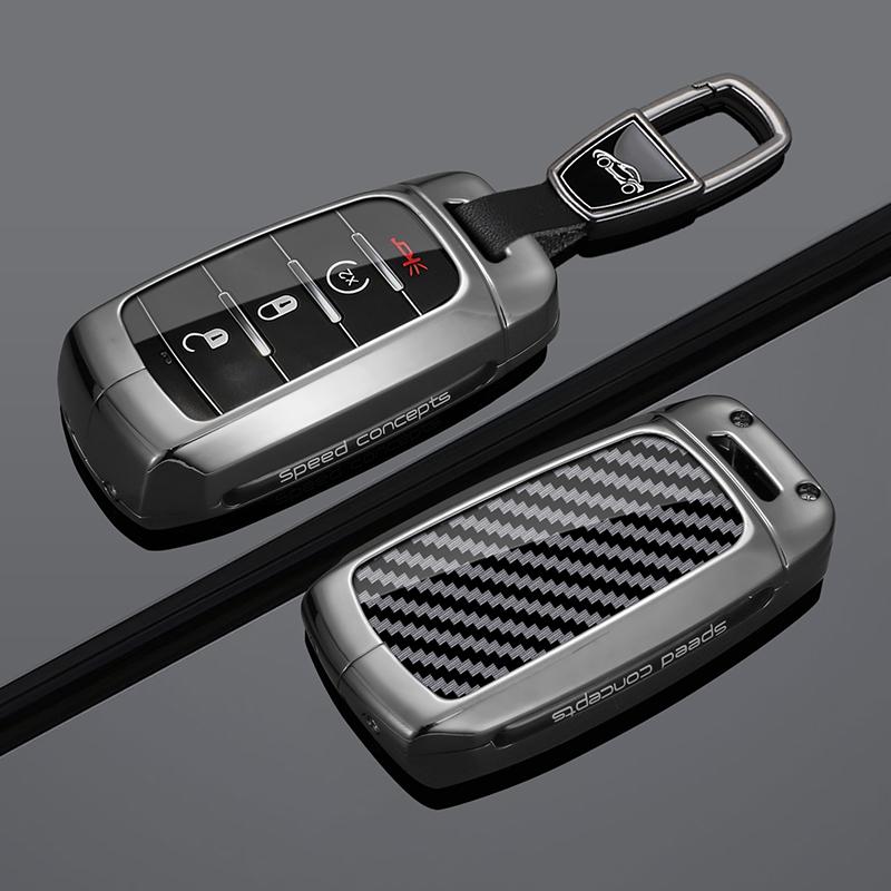 3/4/5/6 Buttons Car Remote Key Case Keychain Shell Fob for Dodge RAM1500 RAM2500 TRX RAM 1500 RAM3500 2019-2026 Metal Key Cover