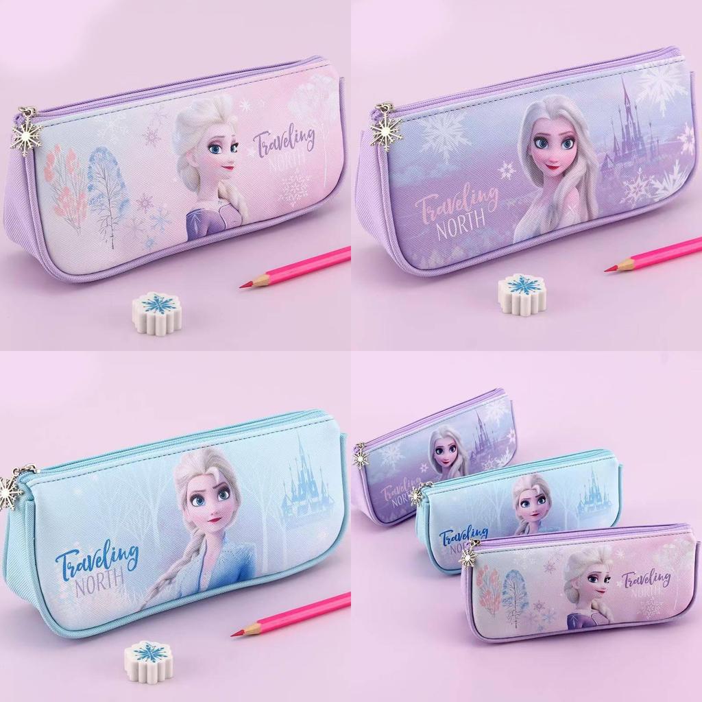 Frozen Princess Cartoon Pencil Case For Girls With Large Capacity And Backpack Storage