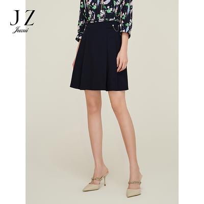 JZ Jiuzi Shopping Mall Same Style Workplace Commuting Design OL Folded Half Skirt for Women In Summer