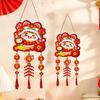 Handmade New Year Wall Pendants Traditional Fu Hanging Ornament  Living Room Decoration