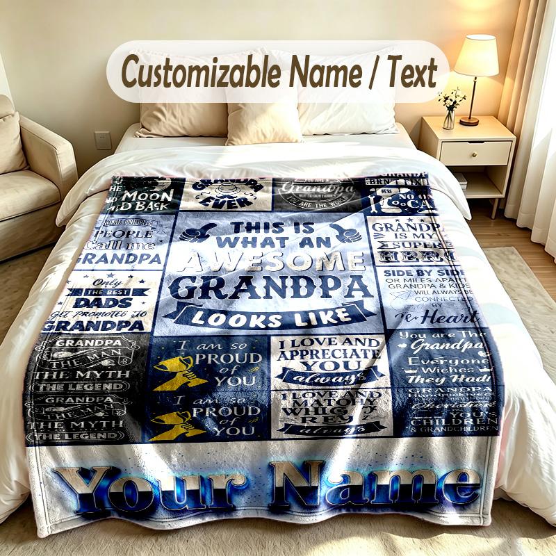 Andere ähnliche Designs Thema Benutzerdefinierte Decke Personalisierter Name & Text Angepasste Weiche Warme Überwurfdecke Heimdekoration