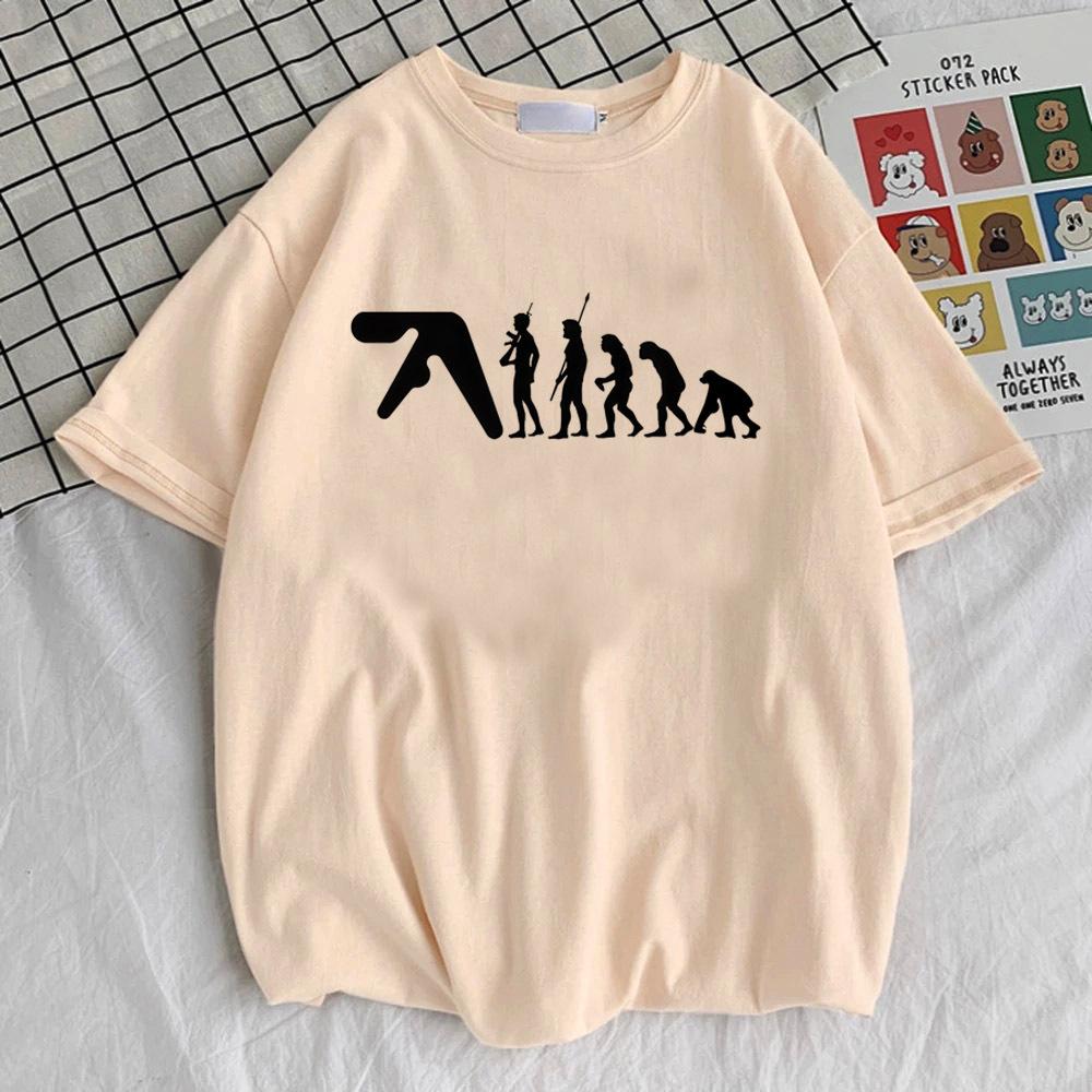 

Aphex Twin tshirt teen Pastel korean clothes Women Colorful tshirt Comfortable kawaii graphic Retro harajuku Colorful S
