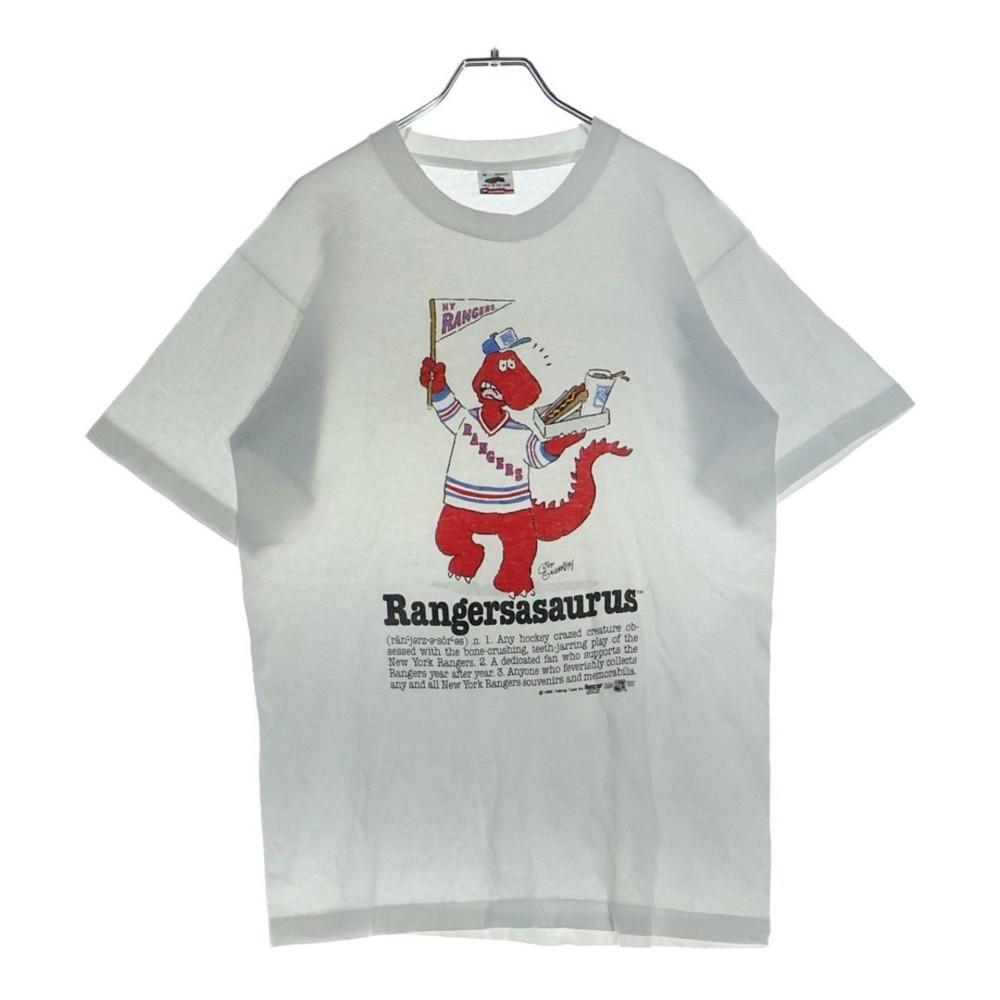 VINTAGE NEW YORK RANGERS SAURUS TEE Print Crew Neck Short Sleeve T-Shirt Used 43 Unisex T-Shirt S