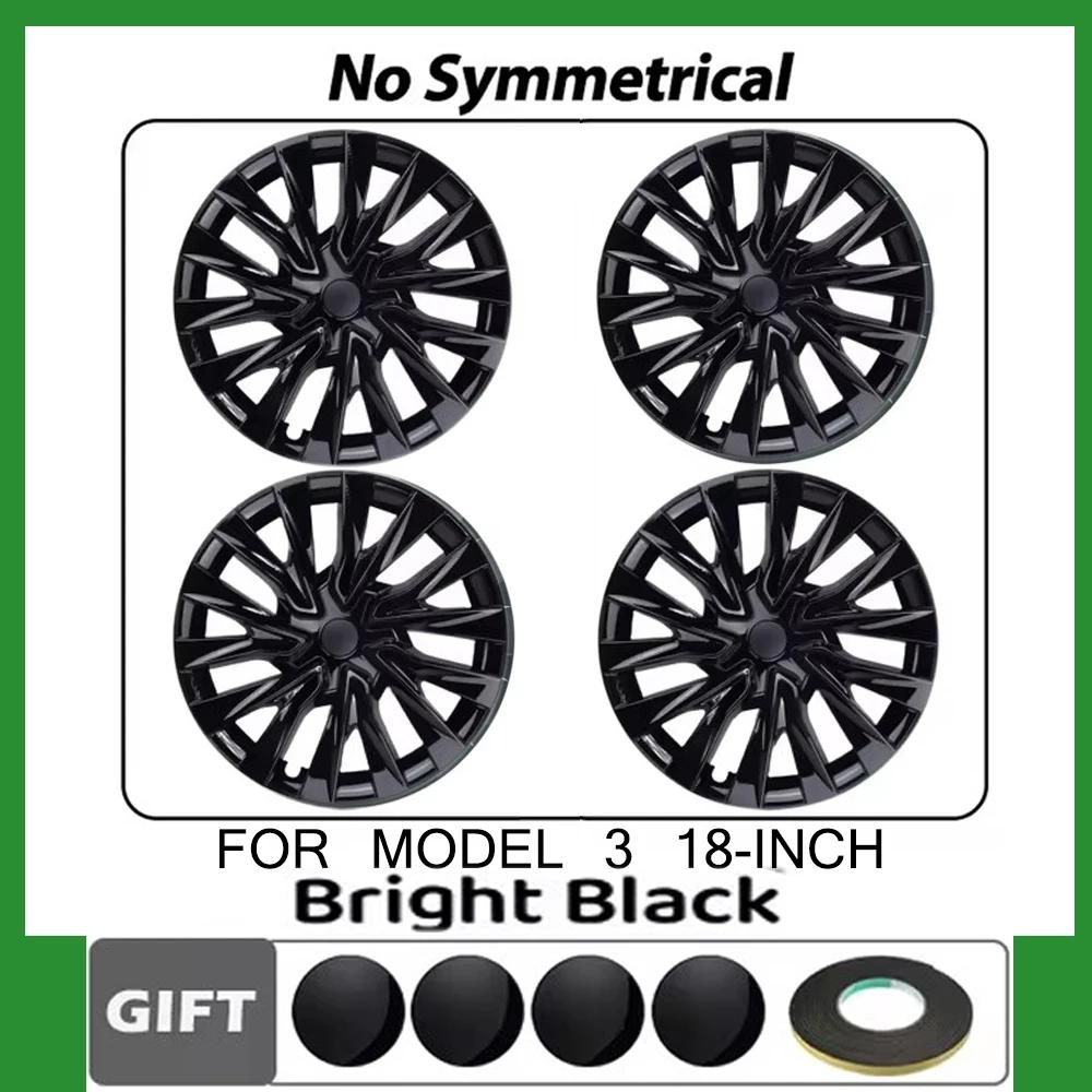 4PCS For Tesla Model 3 Highland 2025-2025 New 18 Inch Blade Replacement Wheel Hub Cover Automotive Hub Cover Full Wheel Cover