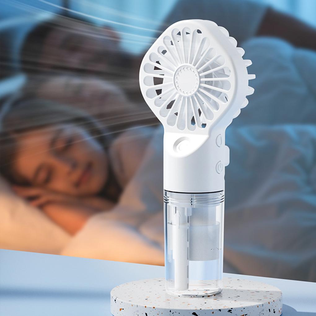 Handheld Mini Air Conditioner Fan Portable Silent Humidifying Fan For Dry Skin Fan With Humidifier