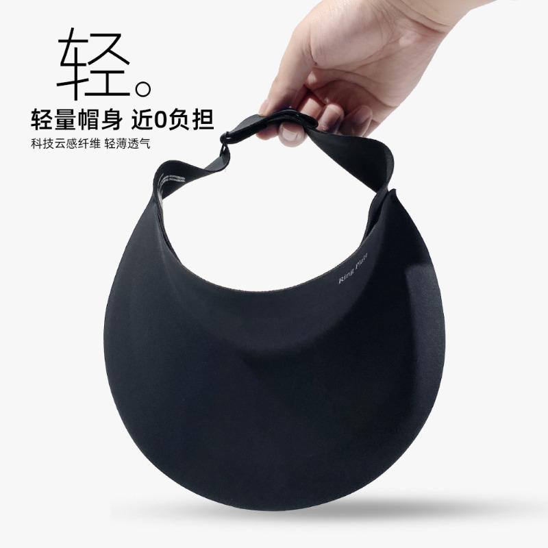 Ice silk empty top hat for women, small face, large brim, sunshade sun hat, travel versatile hat, large brim, sunscreen hat for women