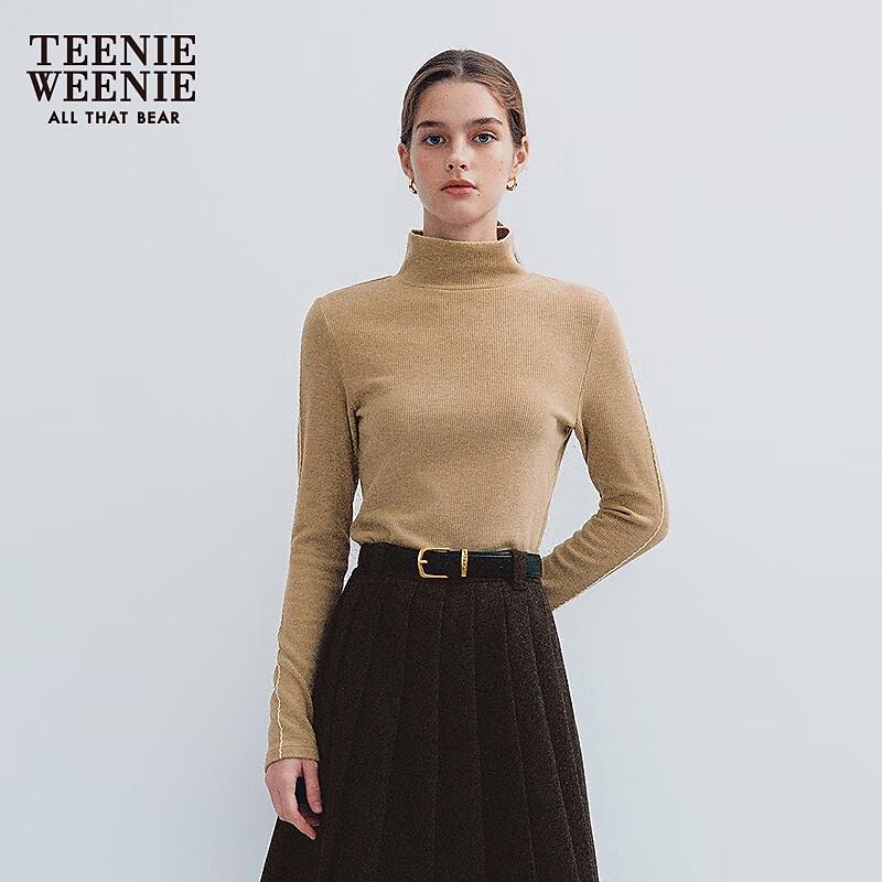 Teenie Weenie Women's Winter Mock Neck Long Sleeve T-Shirt