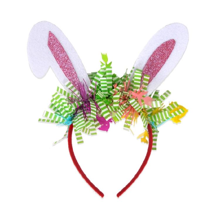 Adorkable Headband Cartoon Rabbits Hair Hoop Eye-catching Headpiece Headwear for Halloween Cosplay Role Play