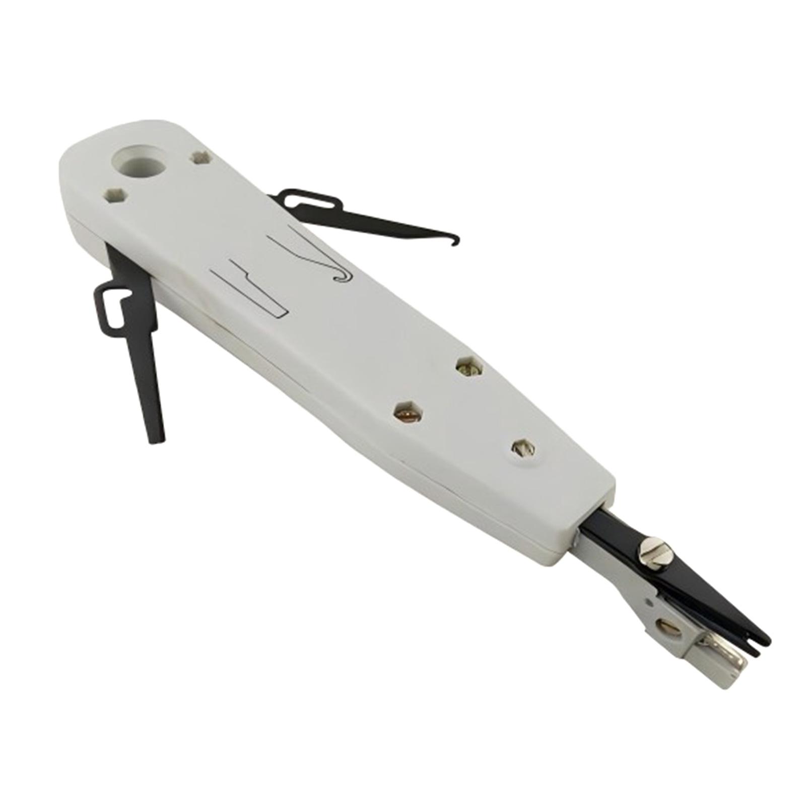 

Инструмент для забивки проводов Кусачки Кусачки Телекоммуникационные плоскогубцы Для Rj45 Keystone Сетевой кабель Телефонный модуль Патч-панели белый