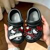 Girls' summer new clogs, children's outdoor slippers, waterproof bathing home shoes, baby sandals, cartoon design kt Cat