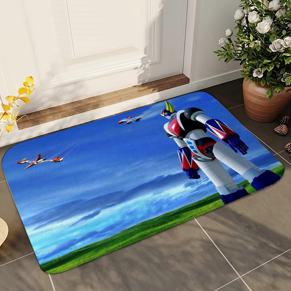 1pc G-Goldorak G-Grendizer UFO Robot G-Goldrake Mats Anti-Slip Mats Home Decor Supplies Carpets Home Kitchen Floor Mats