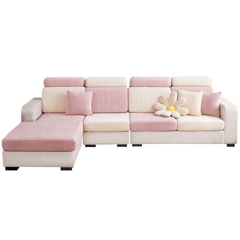 Elastic Four Seasons Modern Simple Sofa Cover Cover Polo All-Inclusive Universal Headrest Backrest Cream Anti-Scratching Sofa Cover