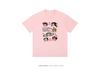 Women's 2024 Summer Cartoon Print Loose Crew Neck Cotton T-Shirt
