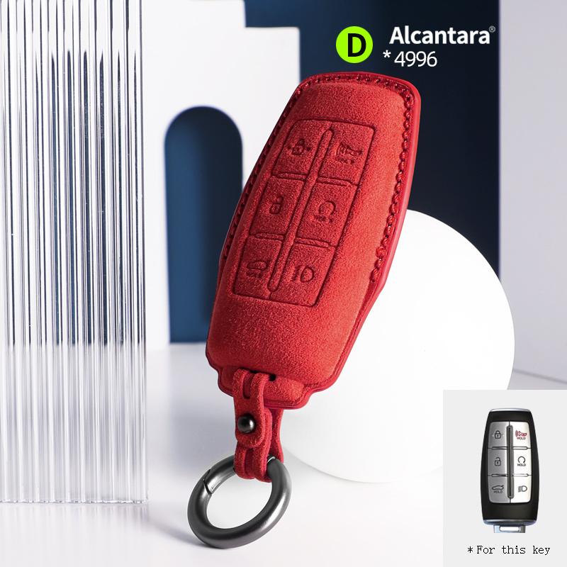 Interior Mouldings Car Key Case Cover Shell For Hyundai Genesis G80 GV70 Gv80 GV90 2020 2021 2022 2023 2025 Remote Protector Int
