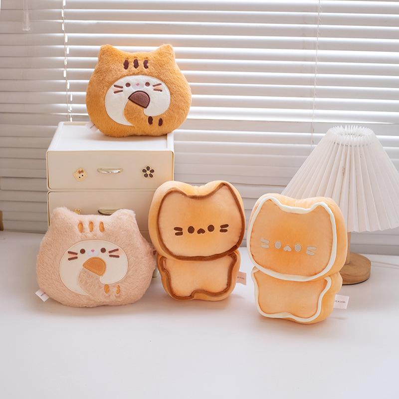 Adorable Cartoon Cat Cookie Plush Toy - Children's Pillow & Home Decoration Doll