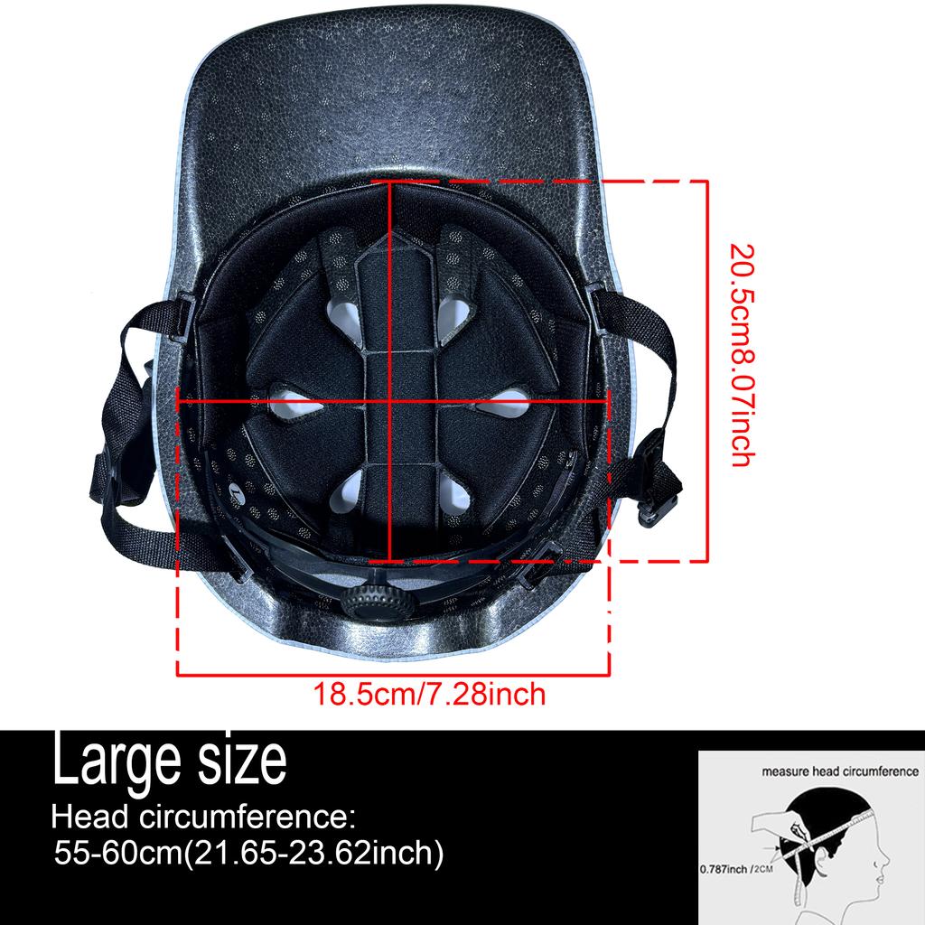 Casco per Ebike da Adulto con Visiera, Casco da Bicicletta Ultraleggero Circonferenza Testa Regolabile Per Scooter Pendolare Urbano B