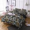3D Digital Printing Luxury Plant Flower Quilt Cover Three-Piece Pillowcase Bedding