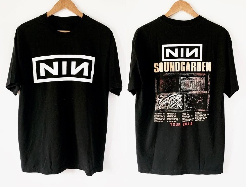 Nine Inch Nails Soundgarden Tour Band Grunge T Shirt Full Size S-5XL FH414 XXL